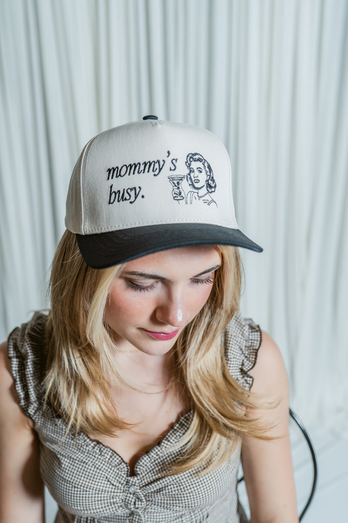 Mommy's Busy Trucker Hat