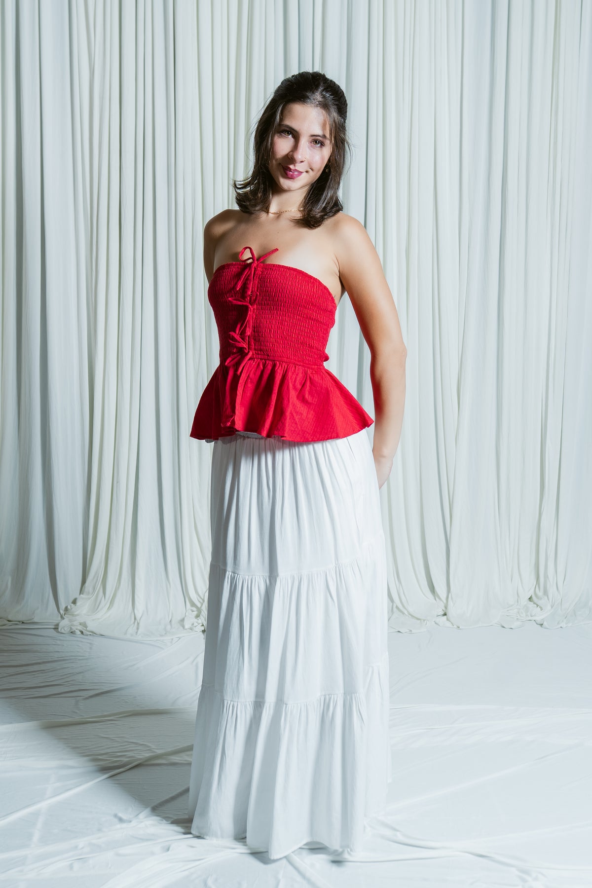 Sweetheart Lane Smocked Tube Top