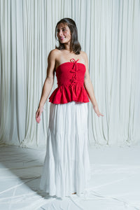 Flowers In Your Hair Tiered Maxi Skirt