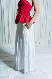 Flowers In Your Hair Tiered Maxi Skirt