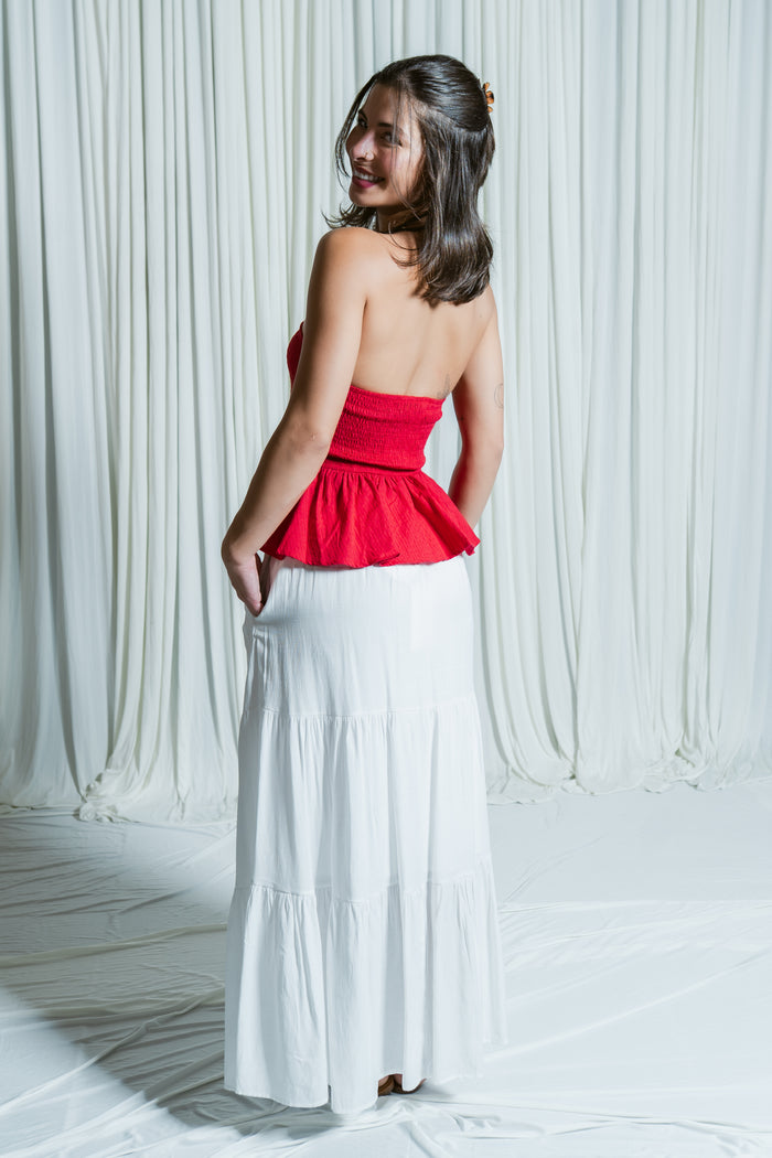 Flowers In Your Hair Tiered Maxi Skirt