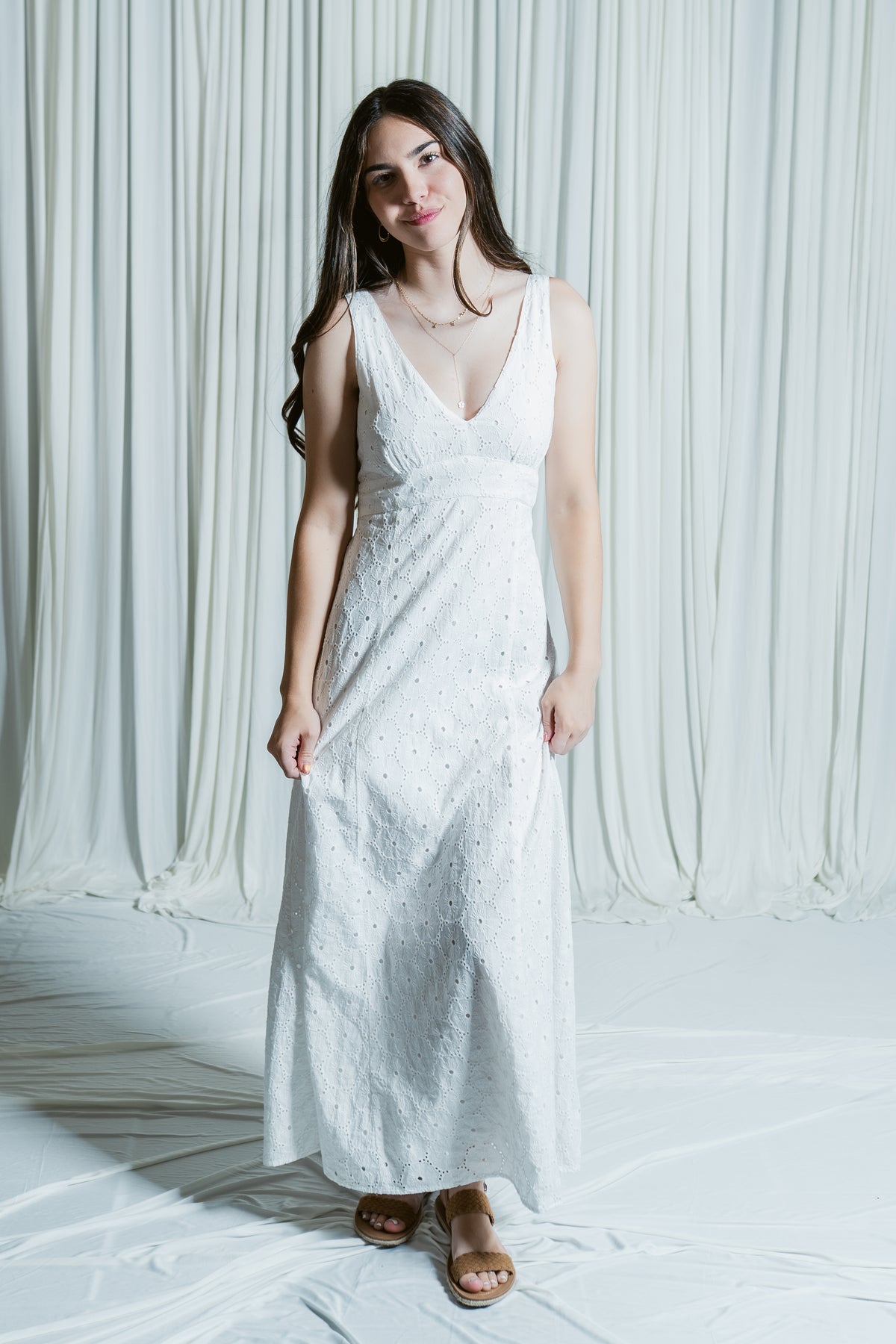 Marielle's Summer Date Night Eyelet Dress