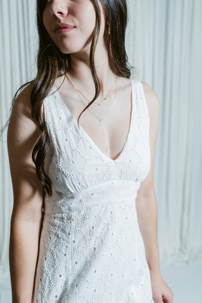 Marielle's Summer Date Night Eyelet Dress