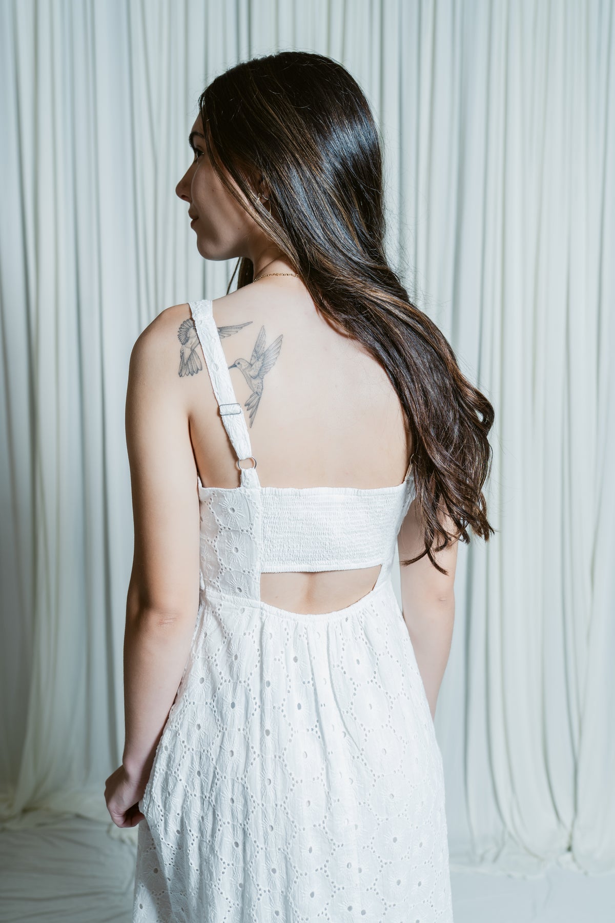 Marielle's Summer Date Night Eyelet Dress