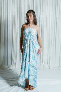 Mermaid Melody Tiered Ruffle High Low Maxi Dress