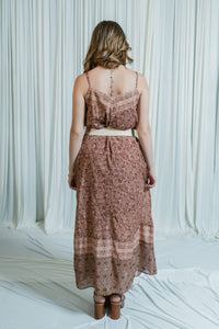 Coastal V-neck Maxi Dress