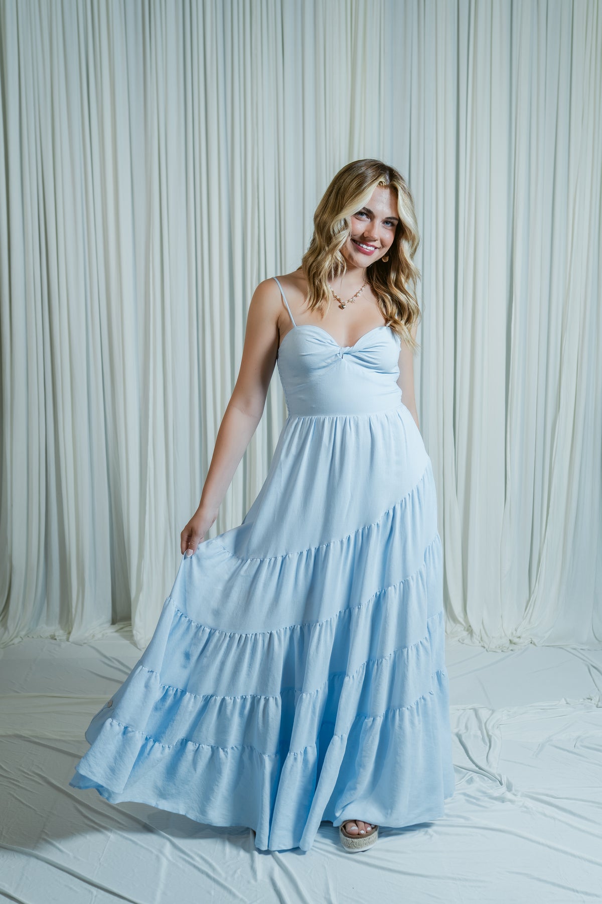 Selling Sunset Tiered Maxi Dress