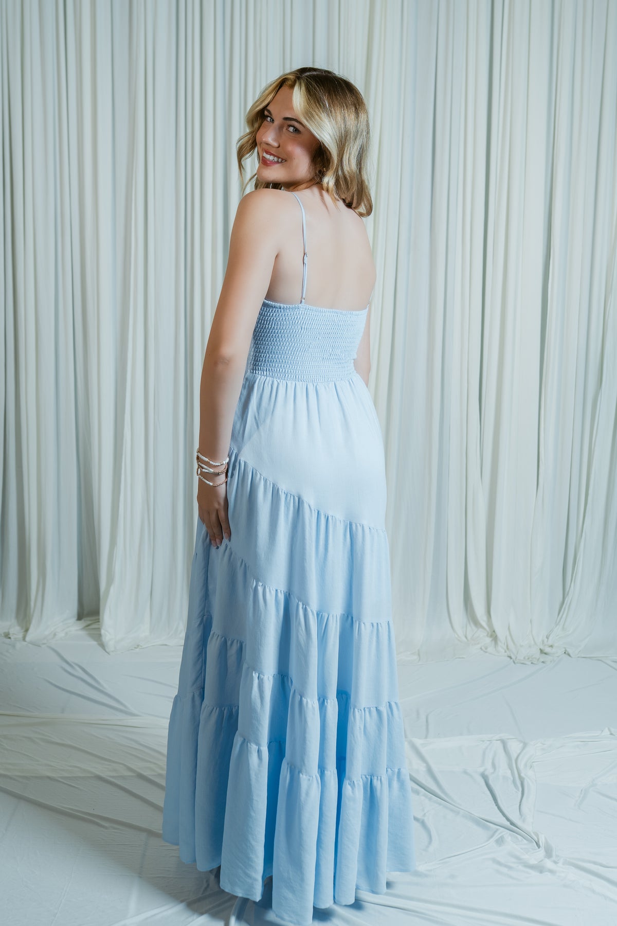 Selling Sunset Tiered Maxi Dress