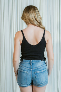 Marin Relaxed Vintage Cuffed Denim Shorts