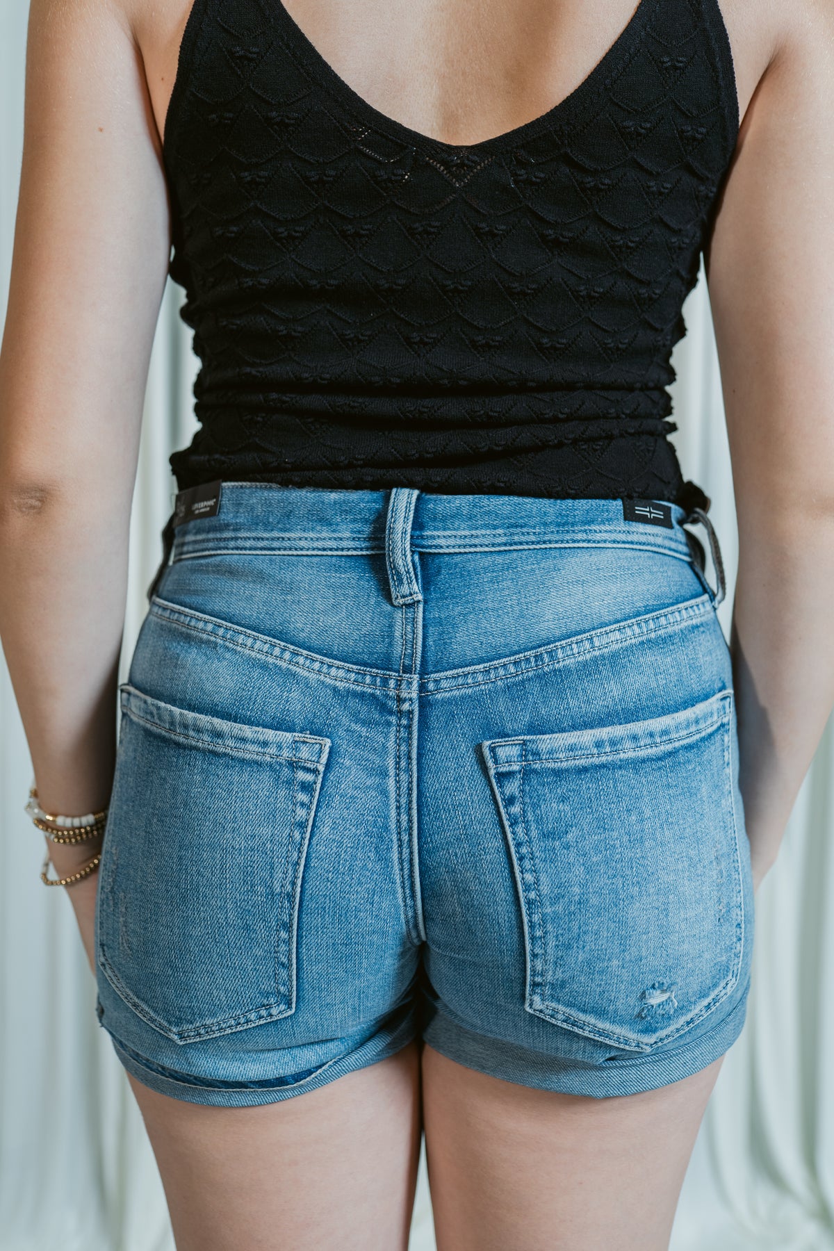 Marin Relaxed Vintage Cuffed Denim Shorts