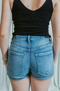 Marin Relaxed Vintage Cuffed Denim Shorts