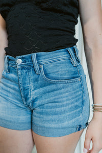 Marin Relaxed Vintage Cuffed Denim Shorts