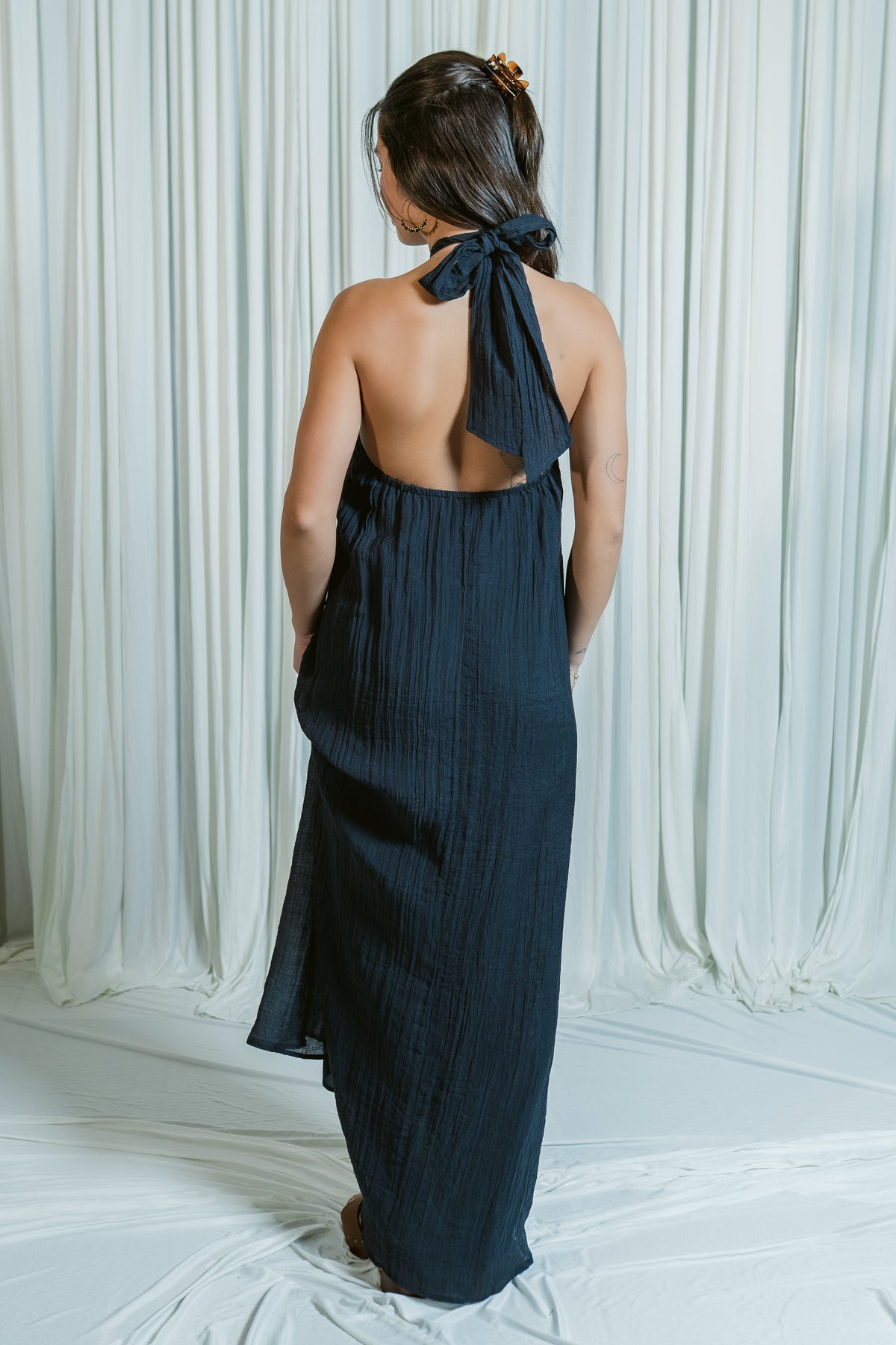 Breezy Bay Halter Maxi Dress