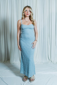 Bluebell Bloom Spaghetti Strap Lace Maxi
