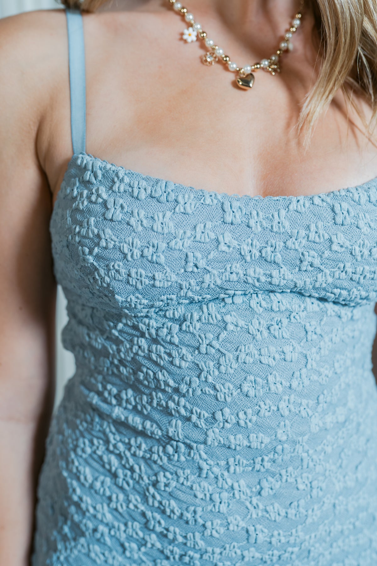 Bluebell Bloom Spaghetti Strap Lace Maxi