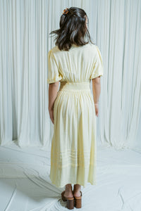 Delaney Linen Puff Sleeve Maxi