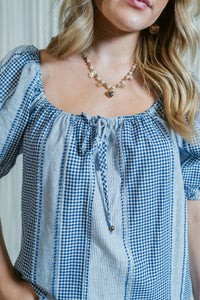Posy Patch Puff Sleeve Blouse