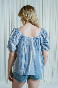 Posy Patch Puff Sleeve Blouse