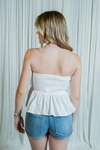 Sweetheart Lane Smocked Tube Top