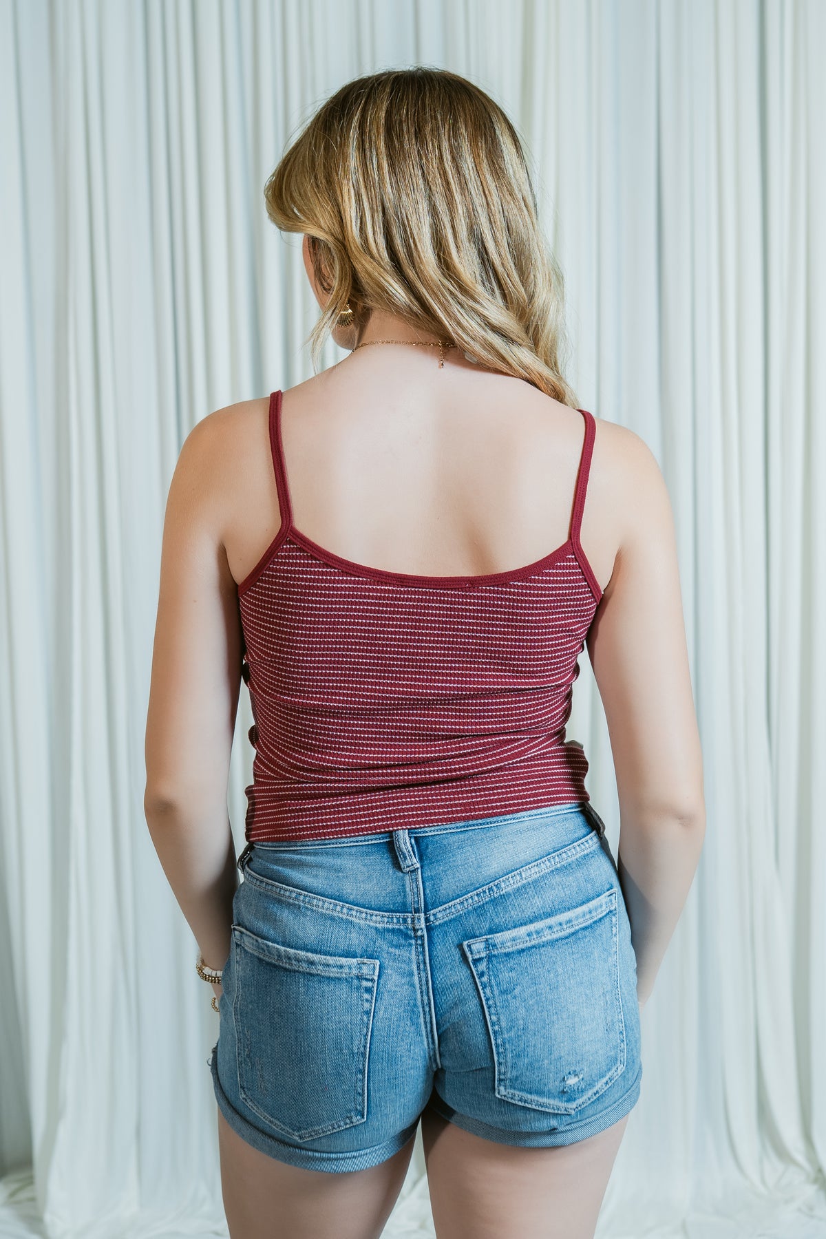 Henley's Striped Tank Top