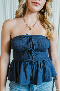 Sweetheart Lane Smocked Tube Top