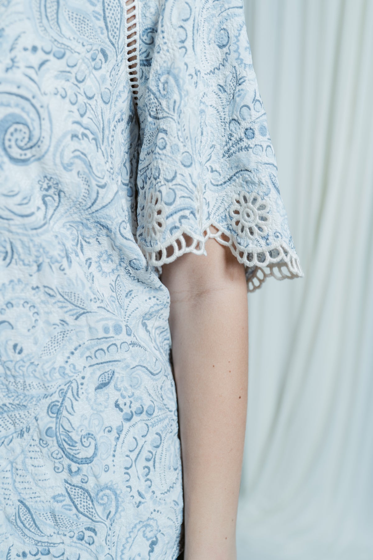 Coastal Crochet Embroidered Dreams Blouse