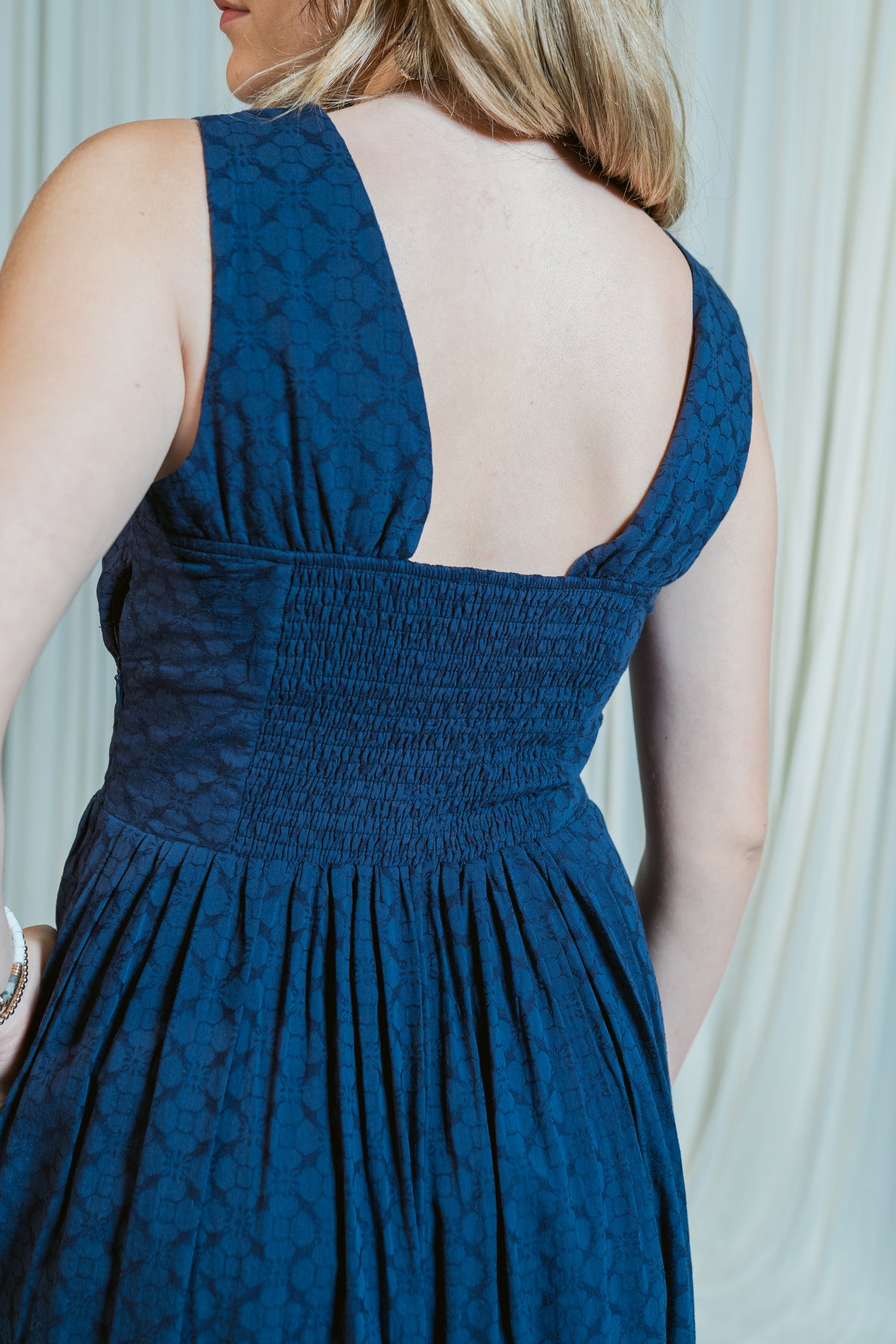 Stasia V-Neck Front Tie Maxi Dress