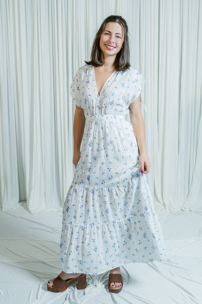 Bluebell Breeze Tiered Maxi Dress