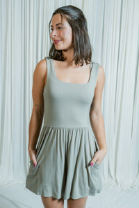 Casually Cute Square Neck Sleeveless Modal Romper