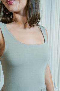 Casually Cute Square Neck Sleeveless Modal Romper