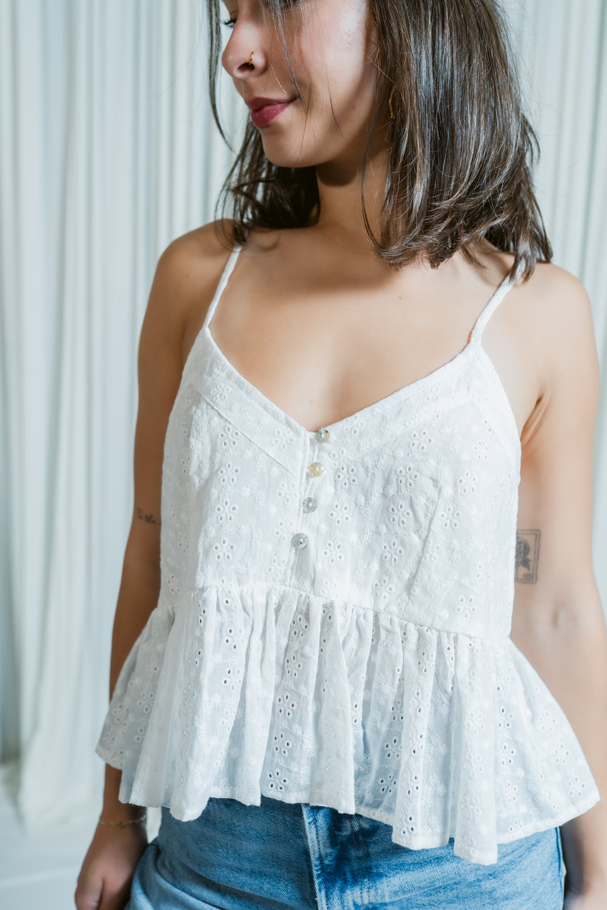 Daisy Lane Eyelet Tank Top