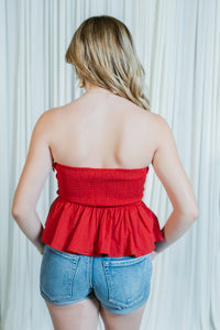 Sweetheart Lane Smocked Tube Top