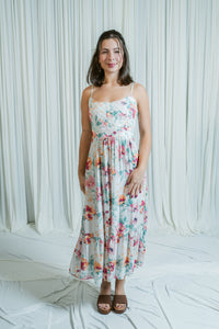 Blooming Keepsake Quilted Button Maxi