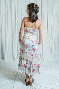 Blooming Keepsake Quilted Button Maxi