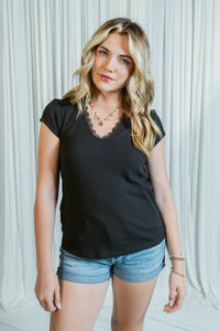 The Everly Lace Knit Top