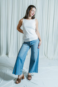 Lana Crop High Rise Ultra Wide Leg