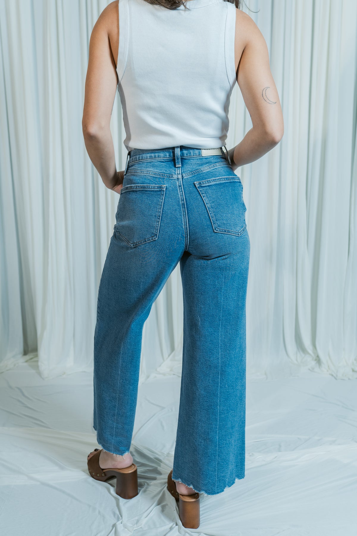 Lana Crop High Rise Ultra Wide Leg