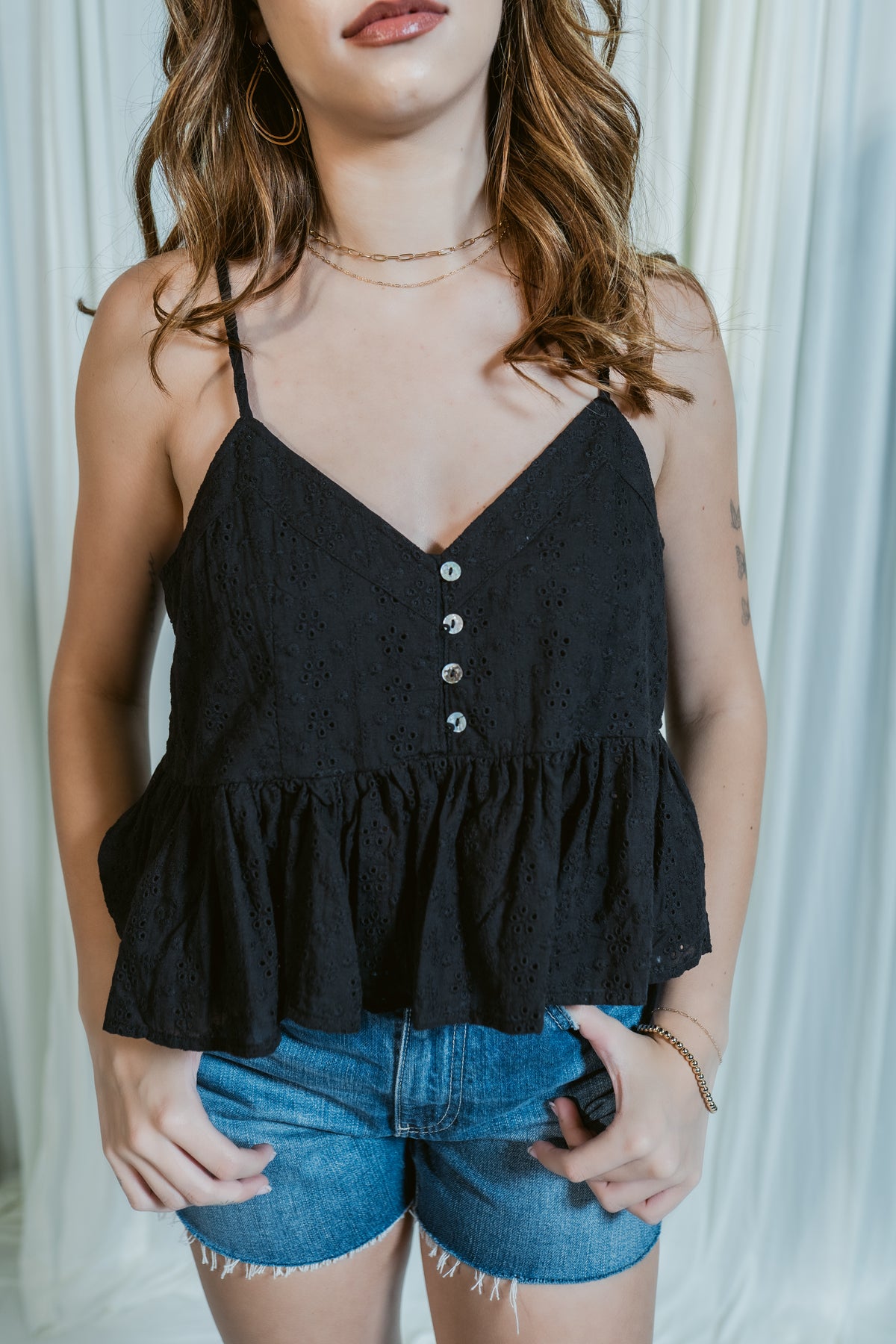 Daisy Lane Eyelet Tank Top