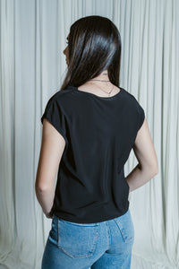 Dolman Cowl Neck Blouse