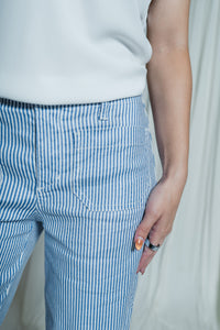 Hampton Days Patch Pocket Wide Leg Linen Pants