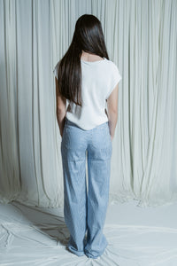 Hampton Days Patch Pocket Wide Leg Linen Pants