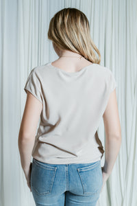Dolman Cowl Neck Blouse