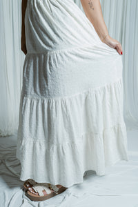 Majorca Eyelet Tiered Maxi Dress