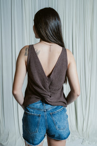 Kelsie Knit Twist Tank Top