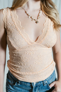 Loved You First Lace Tank Top