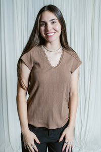 The Everly Lace Knit Top