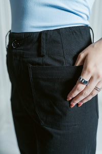 Seasonless Cropped Wide Leg Pants W/ Front Pockets