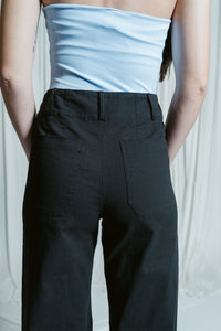 Seasonless Cropped Wide Leg Pants W/ Front Pockets