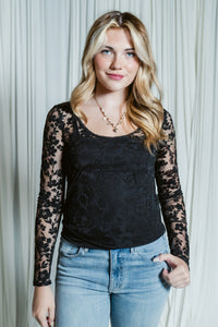 Early Sunsets Lacey Layering Top