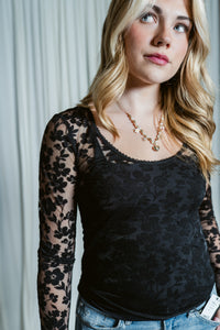 Early Sunsets Lacey Layering Top